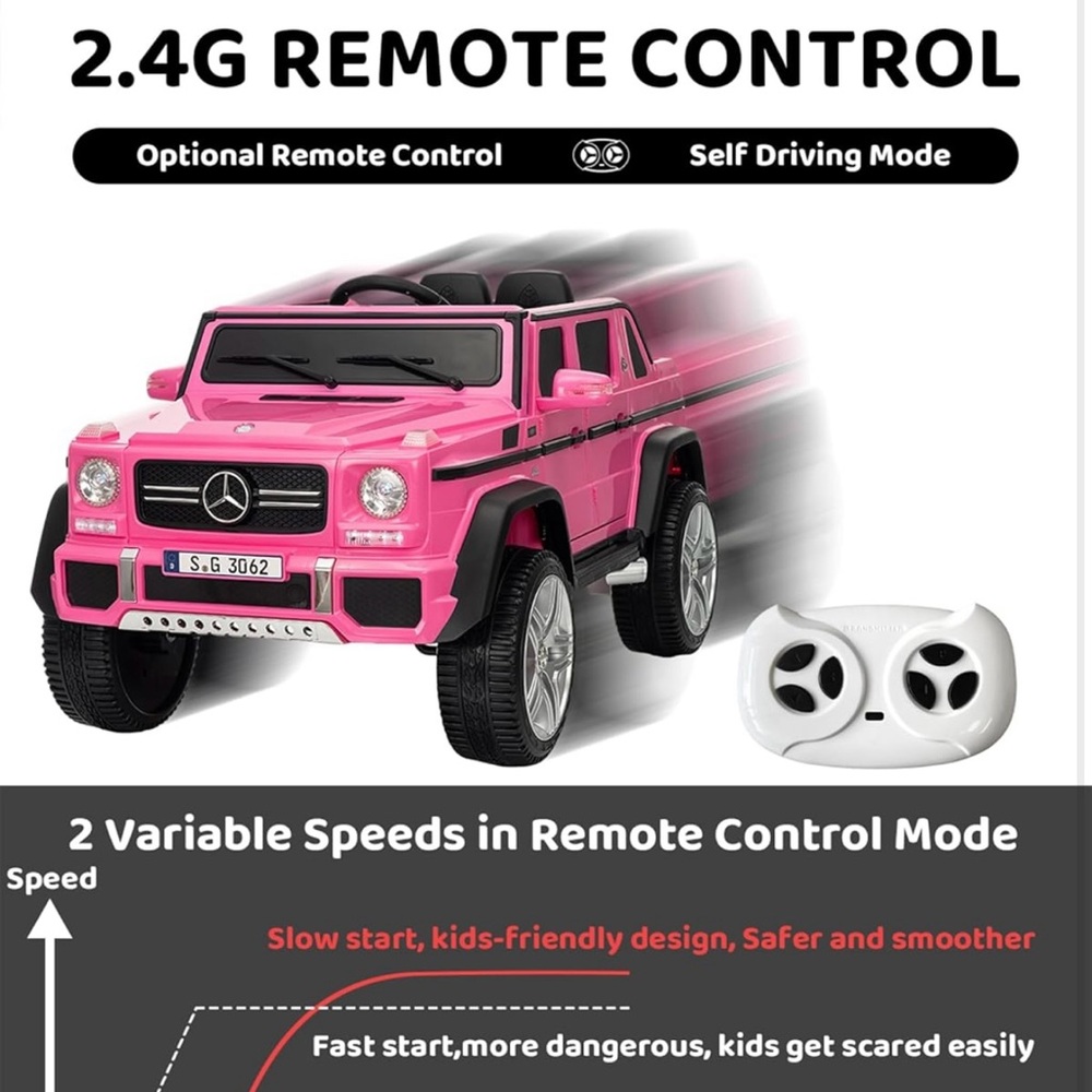 Pink Ride-On Toy Car - Picture 2 of 4